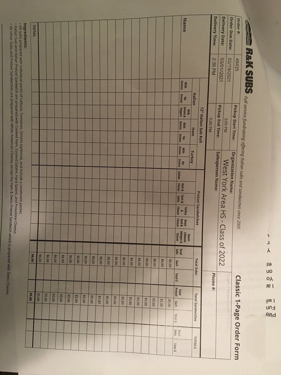 Don’t forget to fill out those order forms and turn them in by Friday!! Thank you for the support:)