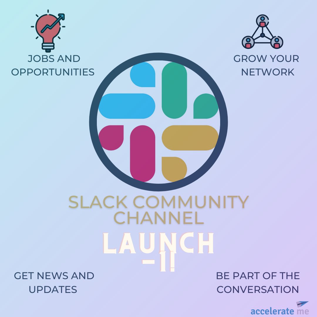 Our slack community channel is officially launching tomorrow! Stay tuned for more updates! 🚀🚀