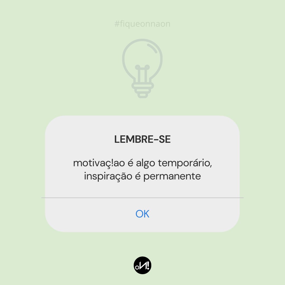 onhuboficial's tweet photo. Ser constante é um exercício diário. https://t.co/0derKZYuwA