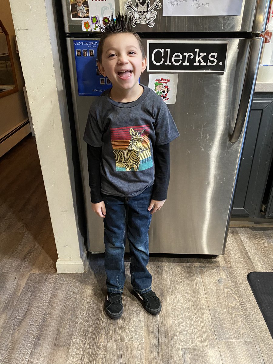 #SpiritWeek Patton is representing his favorite animal 🦓 <a href="/CenterGroveES/">Center Grove</a> #centergrove <a href="/CG_Kindergarten/">CG Kindergarten</a>