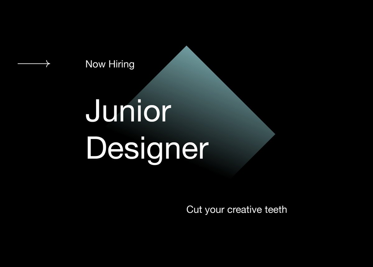 We are hiring.

I'm on the lookout for incredible creative talent at all levels.

Senior Designer
lnkd.in/dZD3ZMG

Mid-weight Designer
lnkd.in/dtEiVDJ

Junior Designer
lnkd.in/dKMc2Q4

Motion / 3D Designer
lnkd.in/dDsi3Pi

#wearehiring #jobs