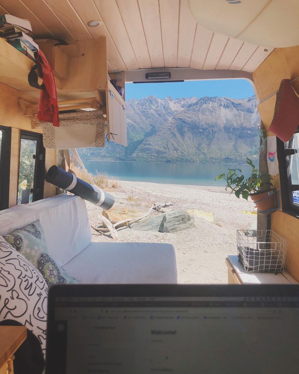 5/ Working remotely from a campervan sounds like a niche hippie travel trend It has the potential to be a large rental market if you can make customers productive. A friend of mine works remotely from New Zealand this month and makes all her Instagram followers jealous.