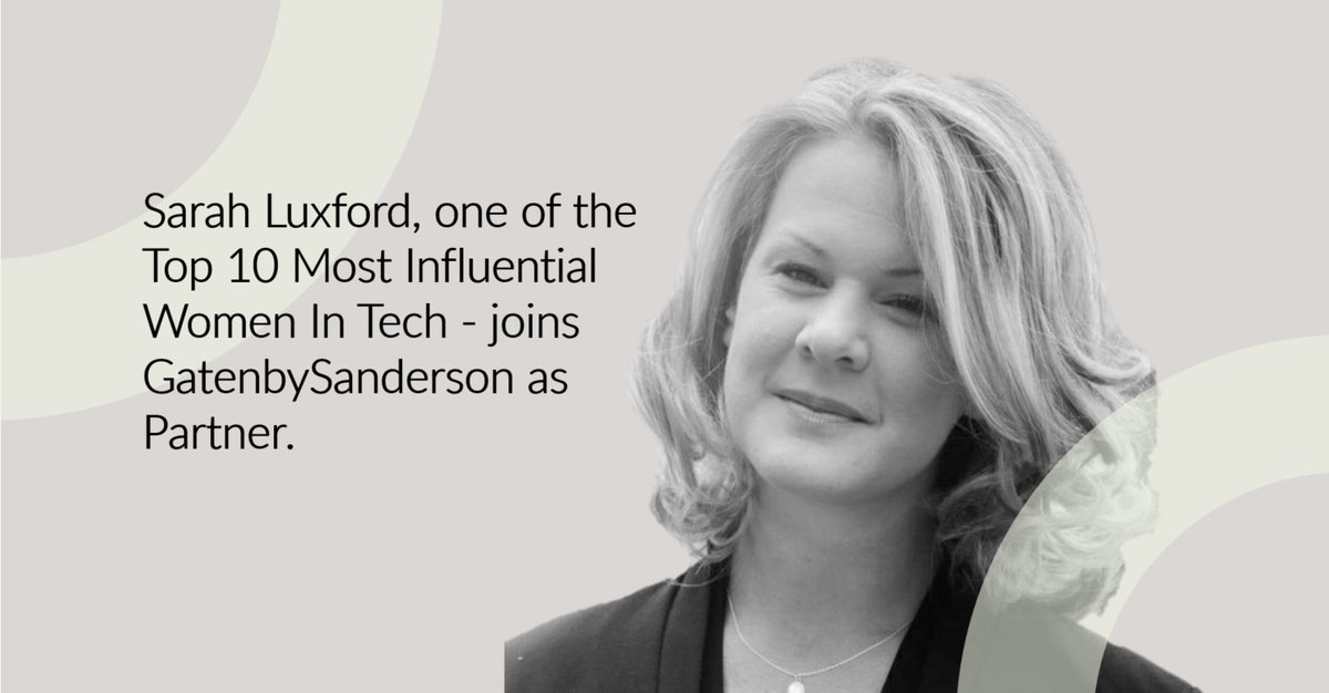 GatenbyS's tweet photo. We continue the strong growth of our Technology &amp; Transformation Practice with the hire of Sarah Luxford (@SarahRecruiter). Find out more: https://t.co/ecI9Bzz235 https://t.co/gYVsjOmOE5