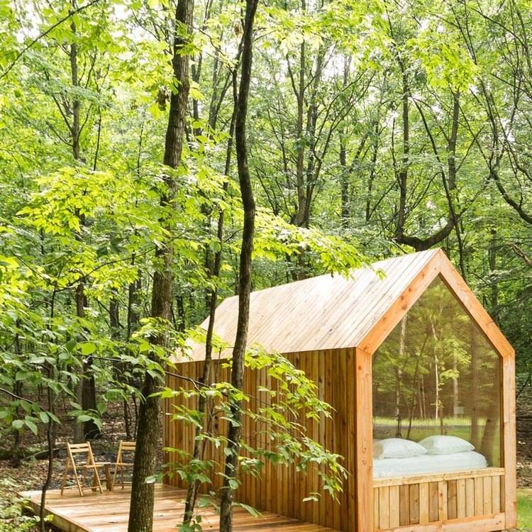6/ Remote work will allow employees from large cities to spend more time in nature.Glamping units designed for deep work will be in demand. No internet? Sell a digital detox experience The easiest way to start with glamping? Buy prefabs:  https://www.epicmonday.com/database&nbsp;