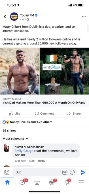 The difference in the comment sections between a male doing onlyfans and a female doing onlyfans.   Modern