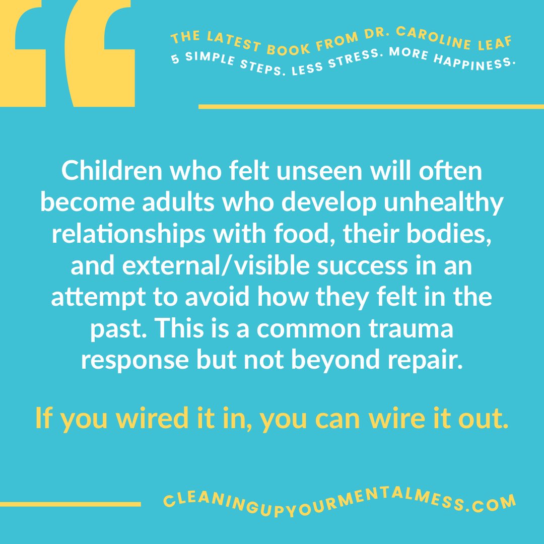 Learn how to unwire trauma and toxic habits from your brain: cleaningupyourmentalmess.com
