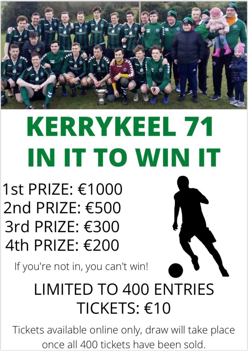Kerrykeel7's tweet photo. Coming next week                  ⚽️ Kerrykeel 71 fundraising draw ⚽️ https://t.co/ZhE8BE8RFr