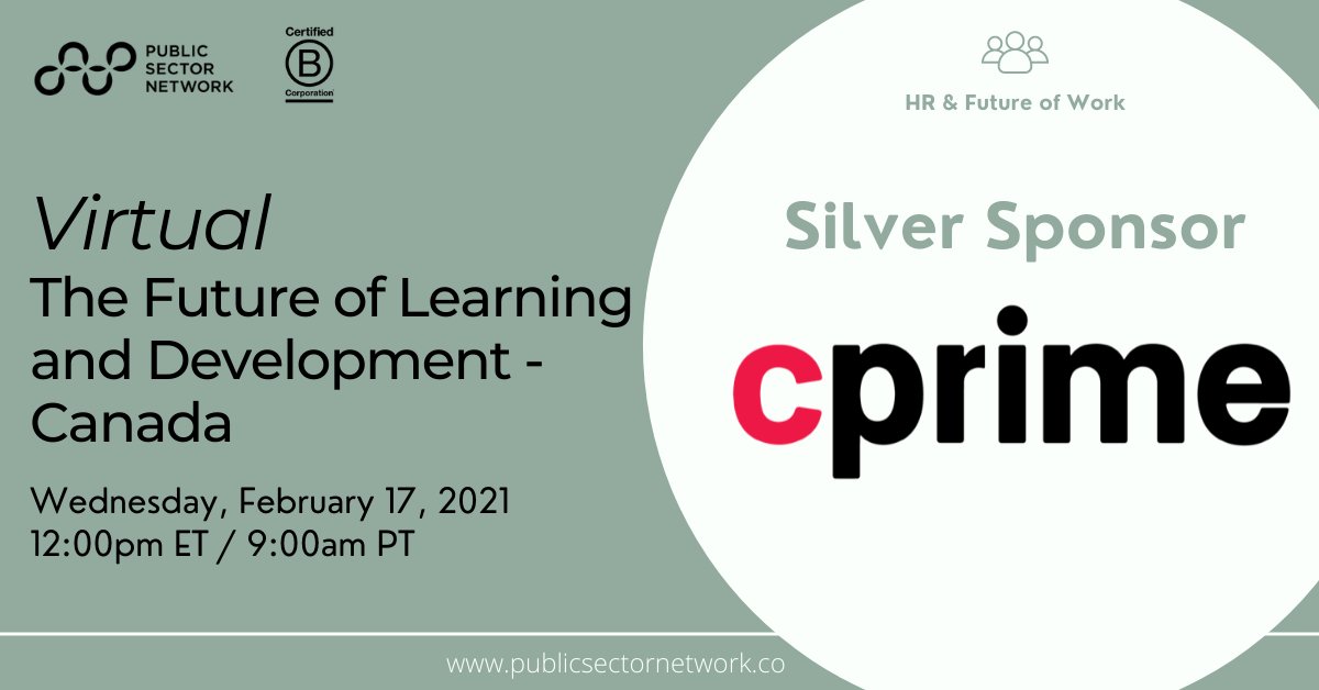 🇨🇦 We are excited to welcome <a href="/cprimeinc/">Cprime, Inc</a> as a silver sponsor for the Virtual - Future of Learning and Development Canada - Processes and strategies to create a more engaging and inspiring workplace experience.

Join us: Wed Feb 17 - 9:00am PT / 12:00pm ET  
hubs.ly/H0GKBlC0