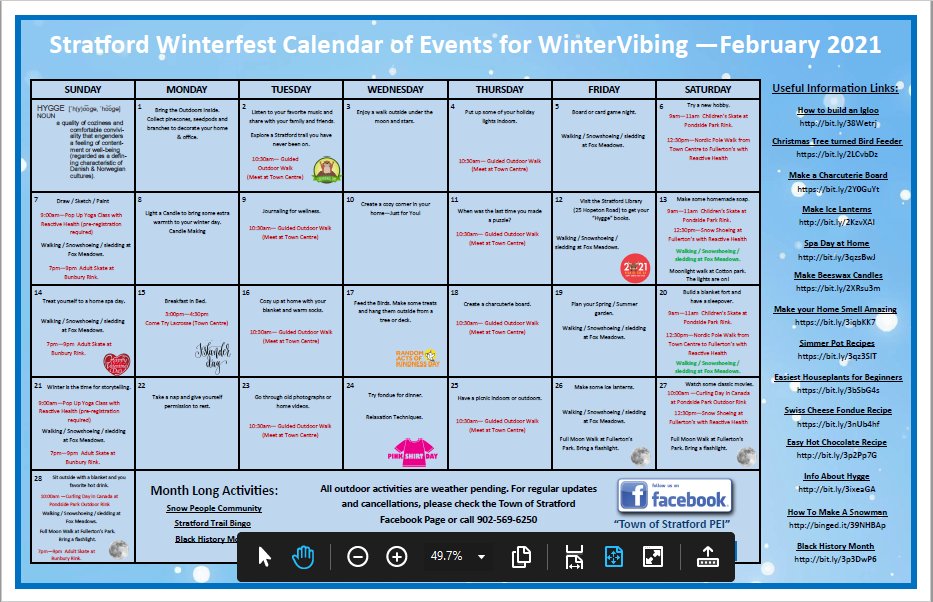 Winter finally arrived on PEI and we, at Fox Meadow Golf Course, are thrilled to be part of Stratford Winterfest 2021!
We are offering up 150 acres of our amazing landscape for sledding, walking, and snowshoeing! 
#Stratfordwinterfest
#Foxmeadowgolfcourse