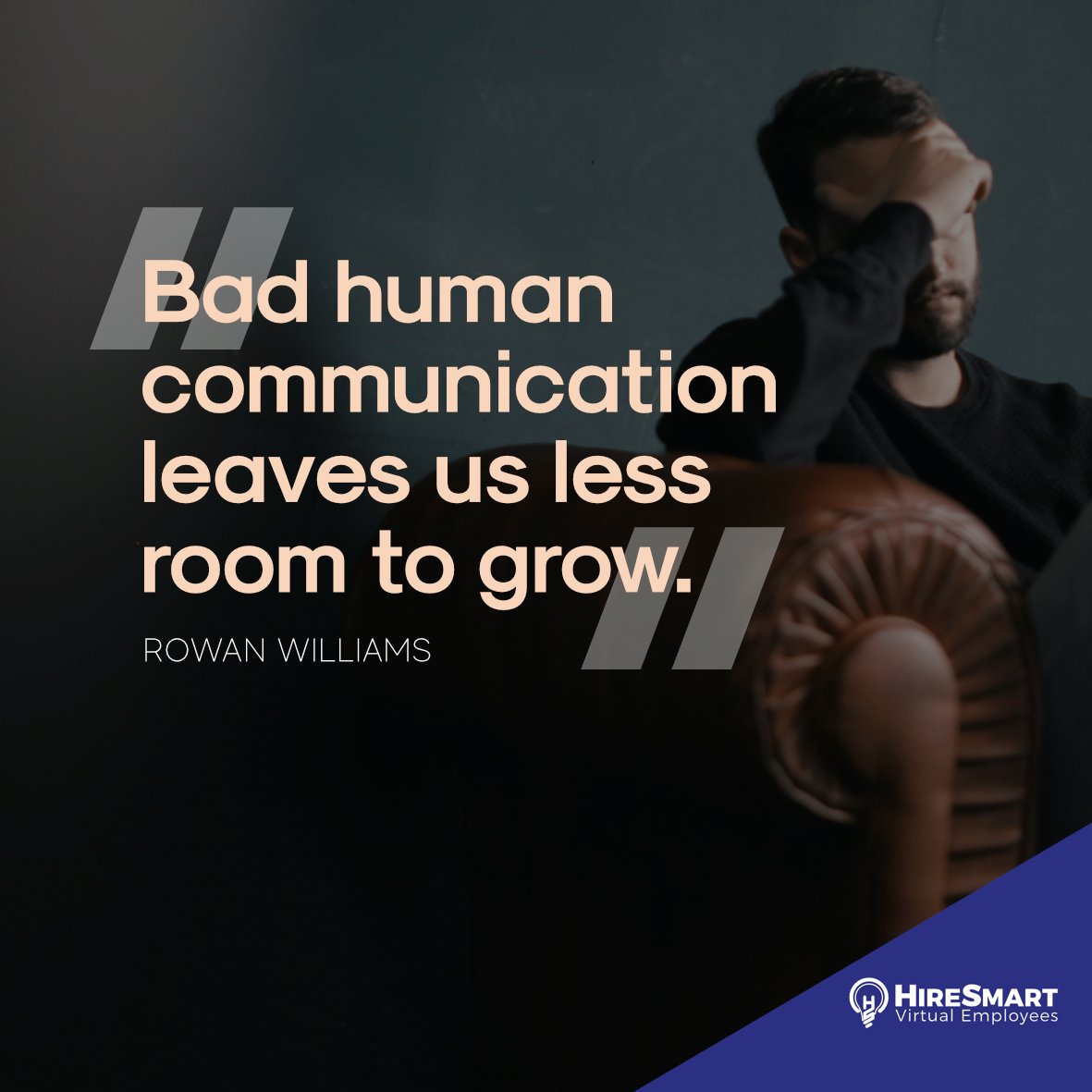 HireSmartVAs's tweet photo. Communication is the foundation of all human relationship. https://t.co/R5Eo8DfkoL