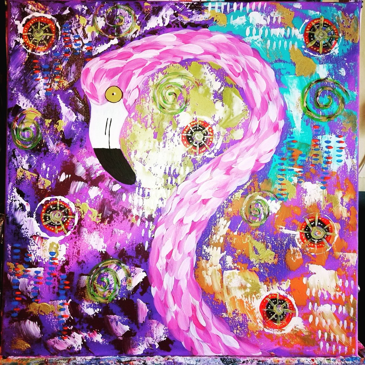 kunstchaos1's tweet photo. Geburtstagsgeschenk für meine beste Freundin soeben fertiggestellt 😁😘
#kunst #arteza #lukas #neoacryl #gerstaecker #iloveart #crazy #flamingo #abstractart #abstractpainting #abstract #acrylicpainting #acrylmalerei #drawing #acryl #draw #kreativ https://t.co/9JKP5Nh9tm