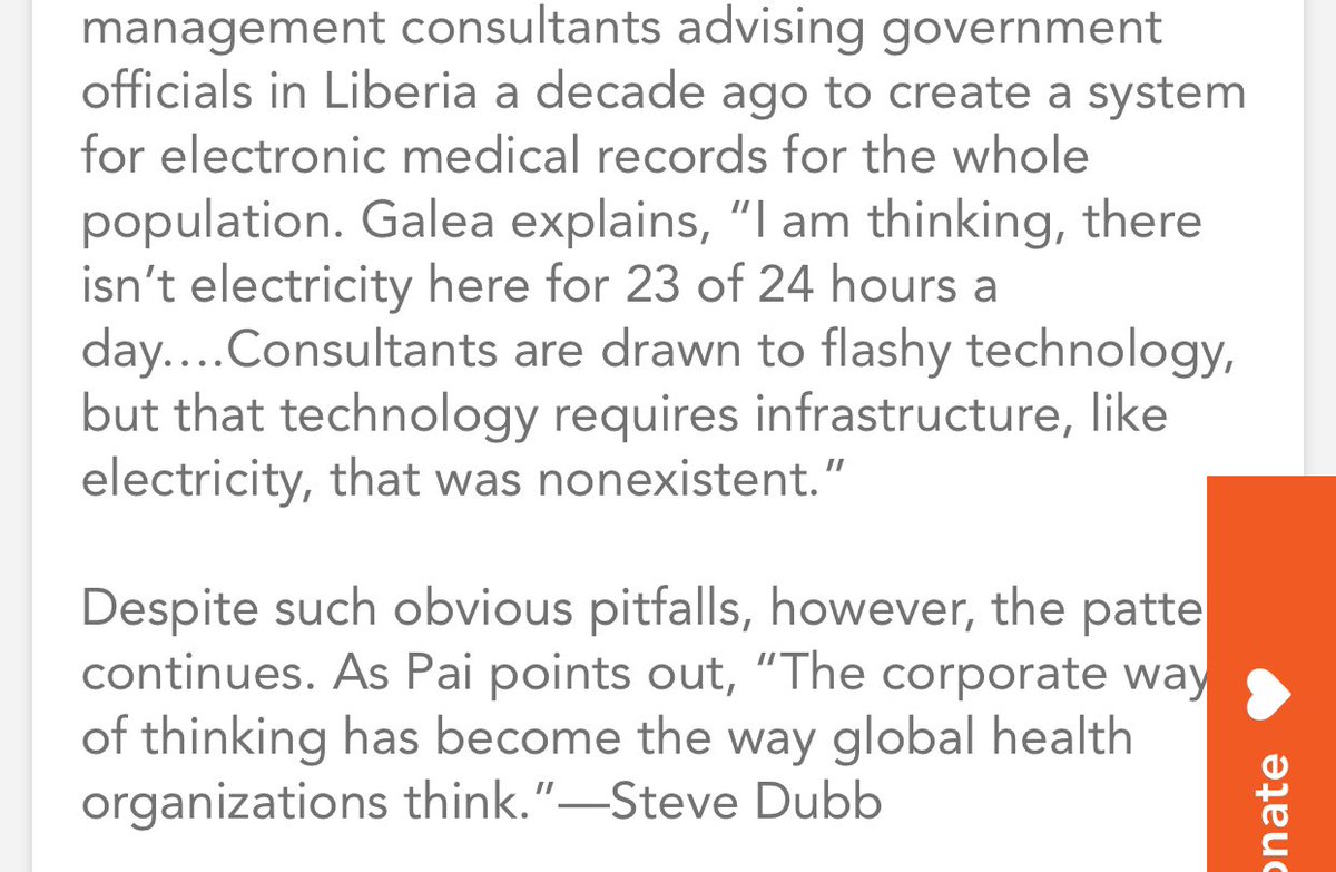 Global Health Policy has been expropriated by firms like McKinsey and Deloitte. Same who say “trust experts” ignore them in favor of management consultants- paid for by Gates, and use corporate strategy and profit aims to influence sovereign governments and organizations like WHO