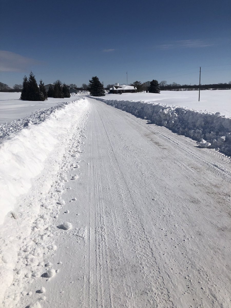 We spent most of yesterday plowing.  Not sure how much we got but it was plenty!  We have no room for any more snow!
