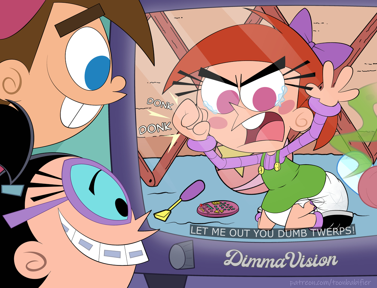 Vicky trapped in Carpet Critters #diaper #fairly_oddparents #tootie #vicky ...