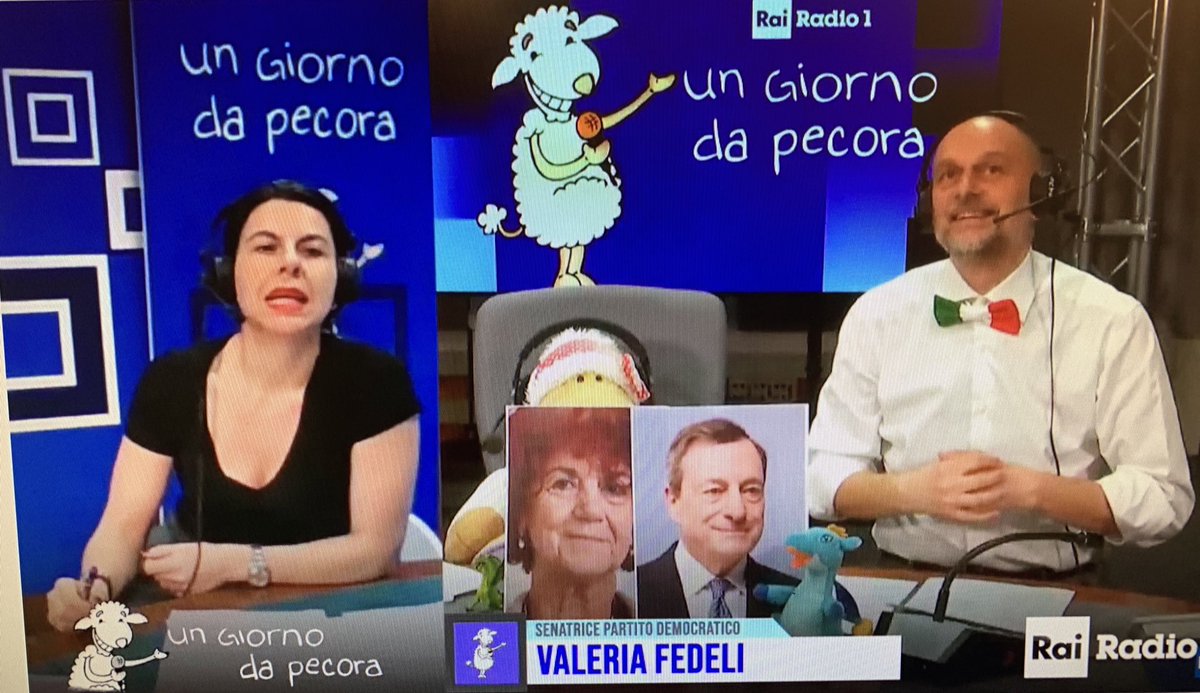 Non lo conosco personalmente ma ritengo #Draghi una persona sobria, seria, molto attenta, con una grande visione, un linguaggio chiaro, europeo. Ma mi è molto piaciuto anche quel momento di emozione che ha fatto trapelare. <a href="/1giornodapecora/">Un Giorno da Pecora</a>