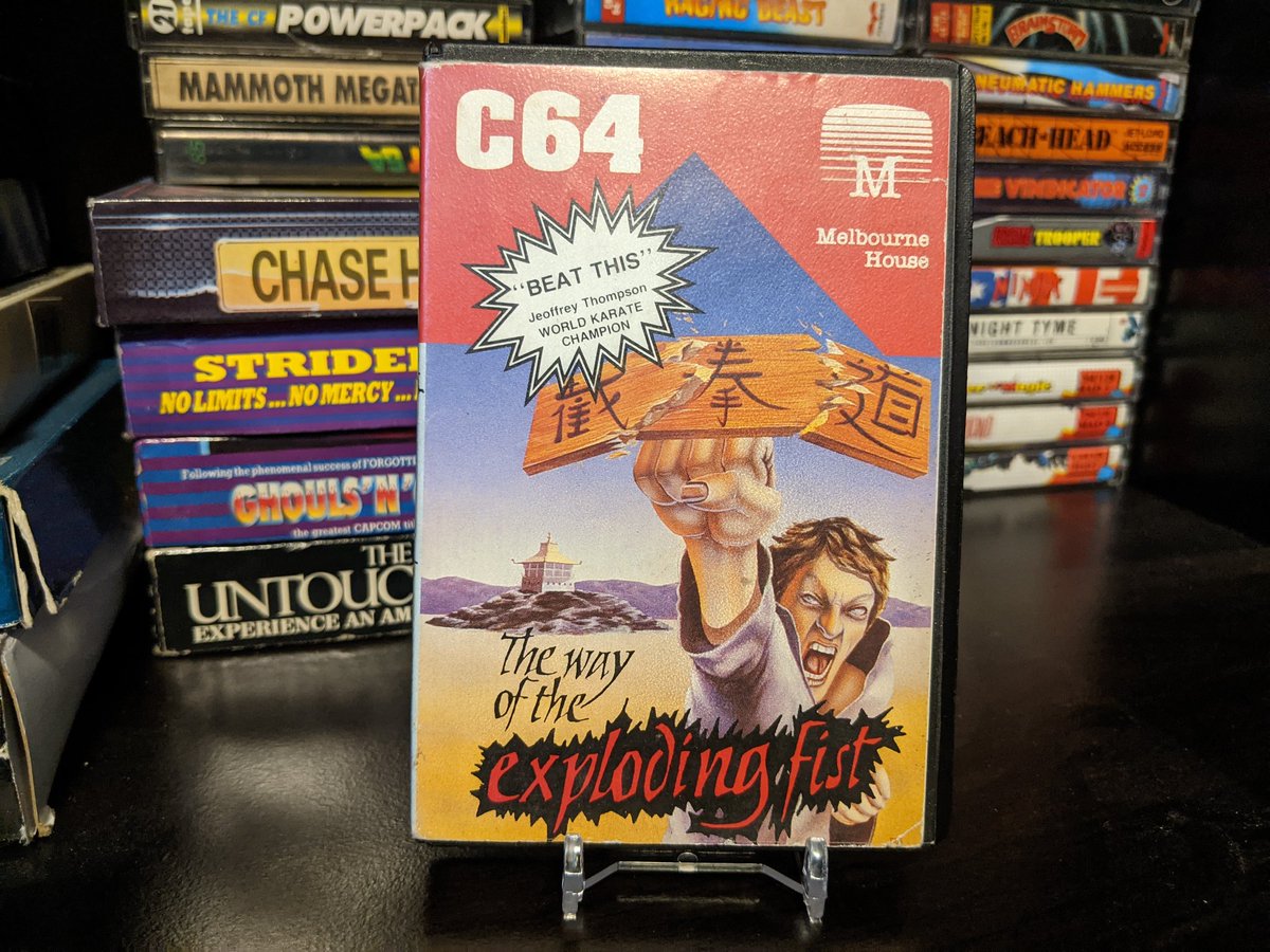 bastichb64k's tweet image. A bit of " Way of the Exploding Fist" for the Commodore 64 to enjoy in its clamshell glory.
@EverythingC64 @EC64Forum #C64 #commodore64 #wayoftheexplodingfist #RetroGaming #retrogames #retrogamer