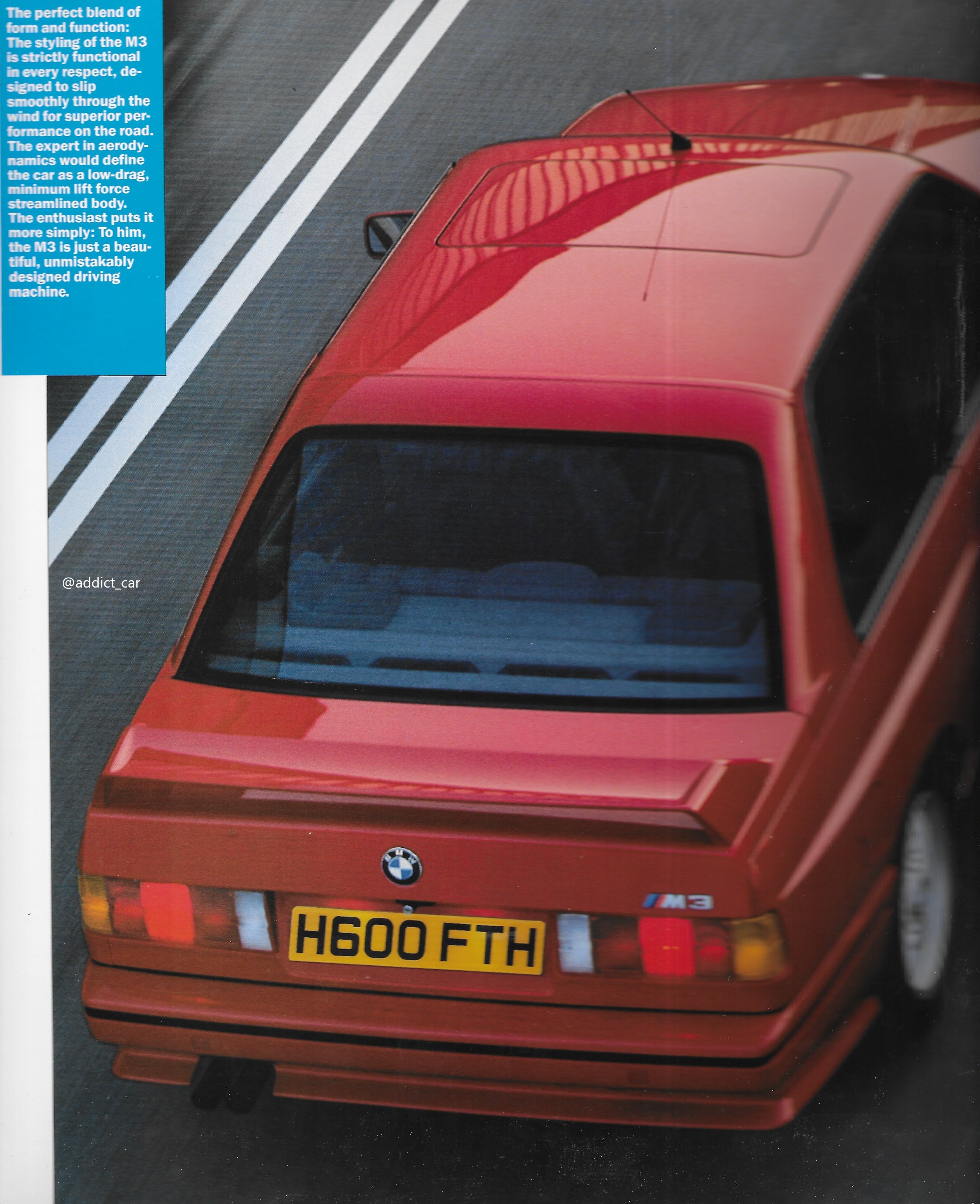 Car Brochure Addict on X: Based on the E30 generation of BMW 3