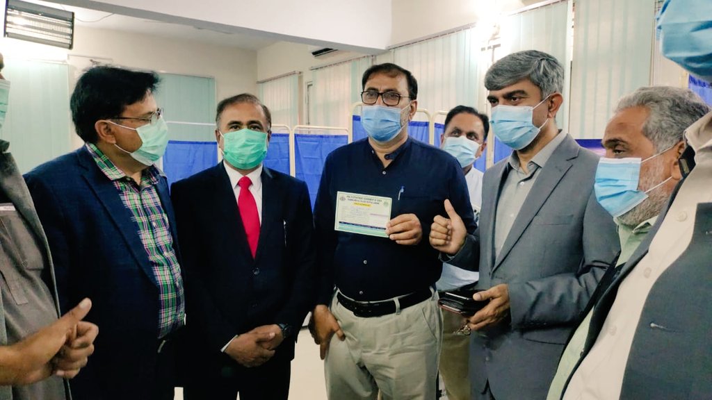 CMCH Larkano (@larkanocmch) on Twitter photo Divisional COVID19 Adult Vaccination Centre Larkano was inaugurated by the MS, Dr. Ershad Kazmi, today. AMS Dr. Gulzar Tunio became the first Front line Health Worker to be vaccinated at AVC Larkano. #SindhGovt <a href="/SindhHealthDpt/">Heath & Population Welfare Department, GoS</a> Divisional COVID19 Adult Vaccination Centre Larkano was inaugurated by the MS, Dr. Ershad Kazmi, today. AMS Dr. Gulzar Tunio became the first Front line Health Worker to be vaccinated at AVC Larkano. #SindhGovt <a href="/SindhHealthDpt/">Heath & Population Welfare Department, GoS</a>
