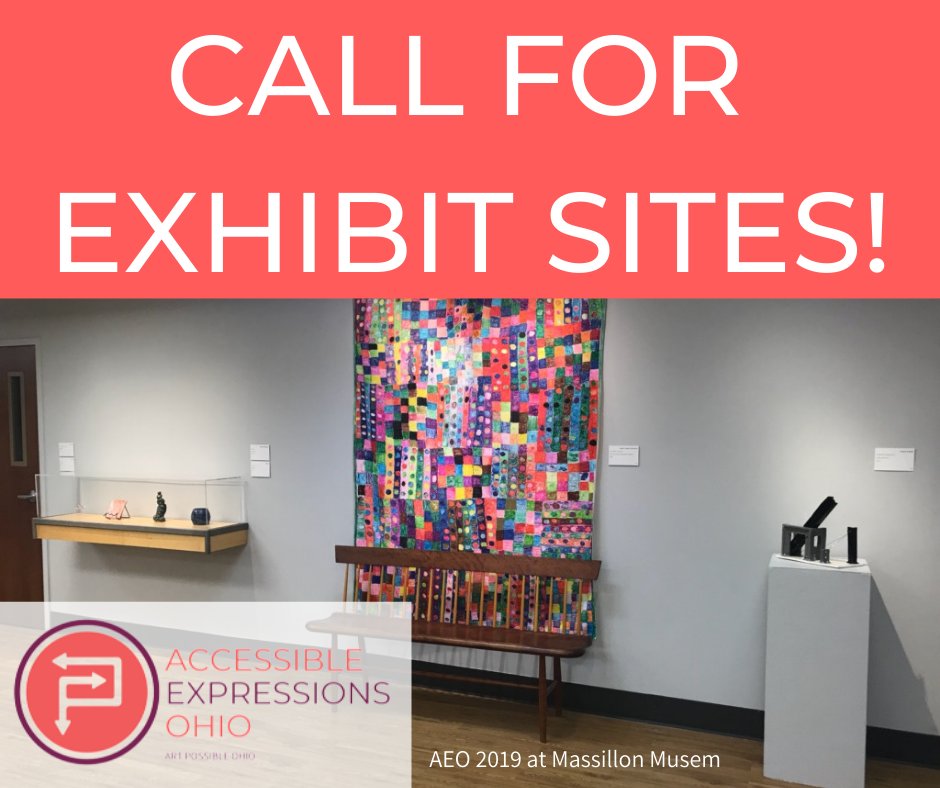We are seeking exhibit sites to host Accessible Expressions Ohio, the statewide exhibition featuring artists with disabilities. Sites will receive a curated range of artworks  to fit their unique space!

Interested? Contact megan@artpossibleohio.org. #AEO21

Photo by: <a href="/massmu/">Massillon Museum</a>