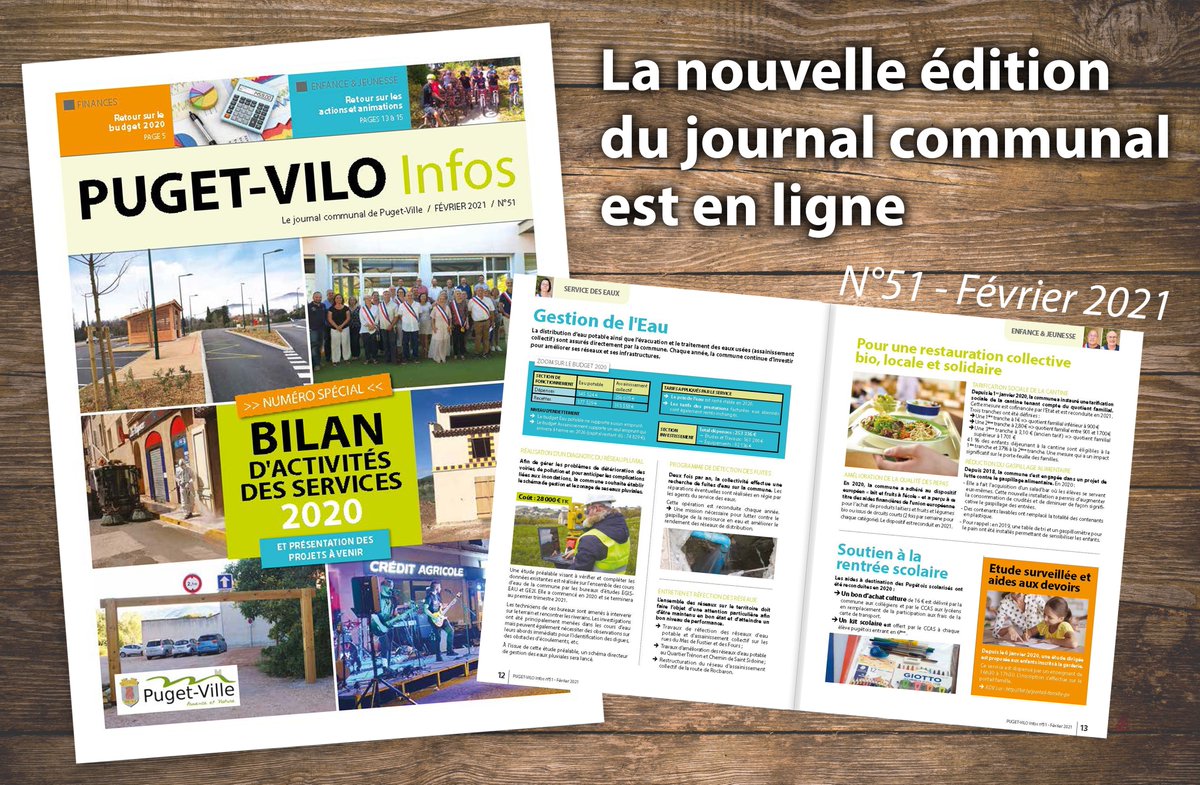 pugetville's tweet photo. ➡️ Le nouveau journal communal est en ligne. Rendez-vous sur : https://t.co/WJ3P7EU3i9
📪 La distribution dans vos boîtes aux lettres est en cours. https://t.co/GYGzlOnYBm