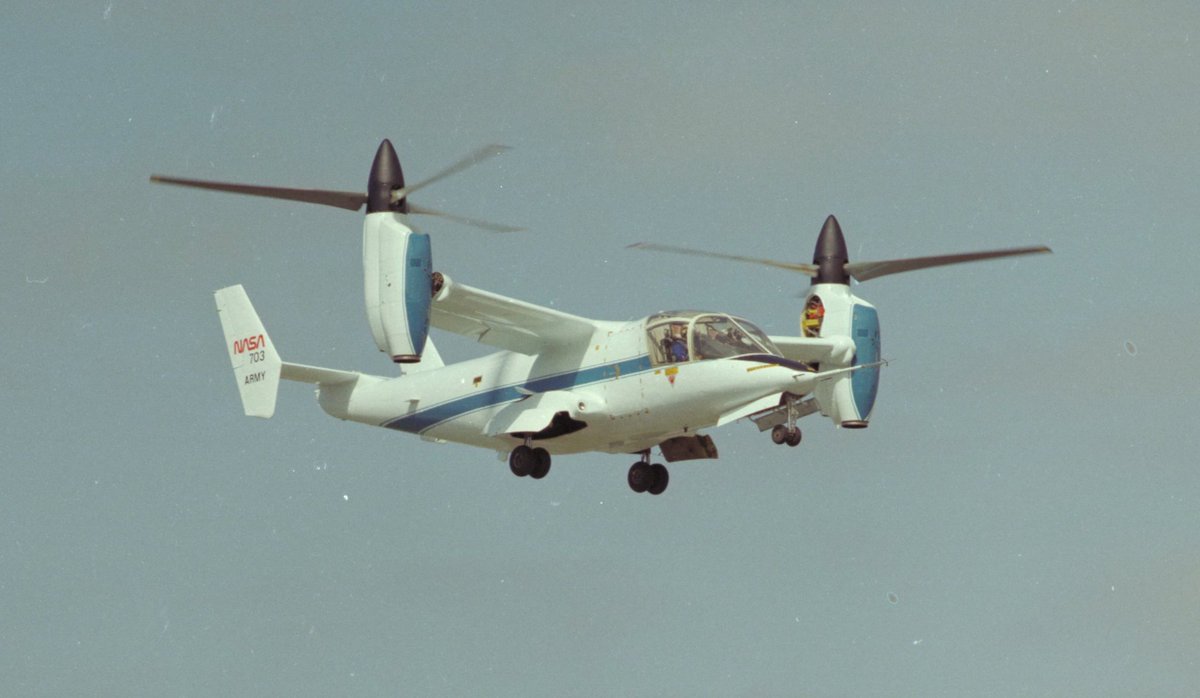 This Bell XV-15 was the second successful experimental tiltrotor aircraft and the first to demonstrate the concept's high-speed performance relative to conventional helicopters. It was later developed into today's V-22 Osprey.