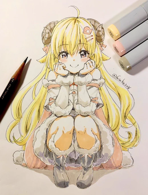 わためぇ詰め合わせ。毎回微妙に顔周りの絵柄を変えて試行錯誤しつつ遊んでます? 
