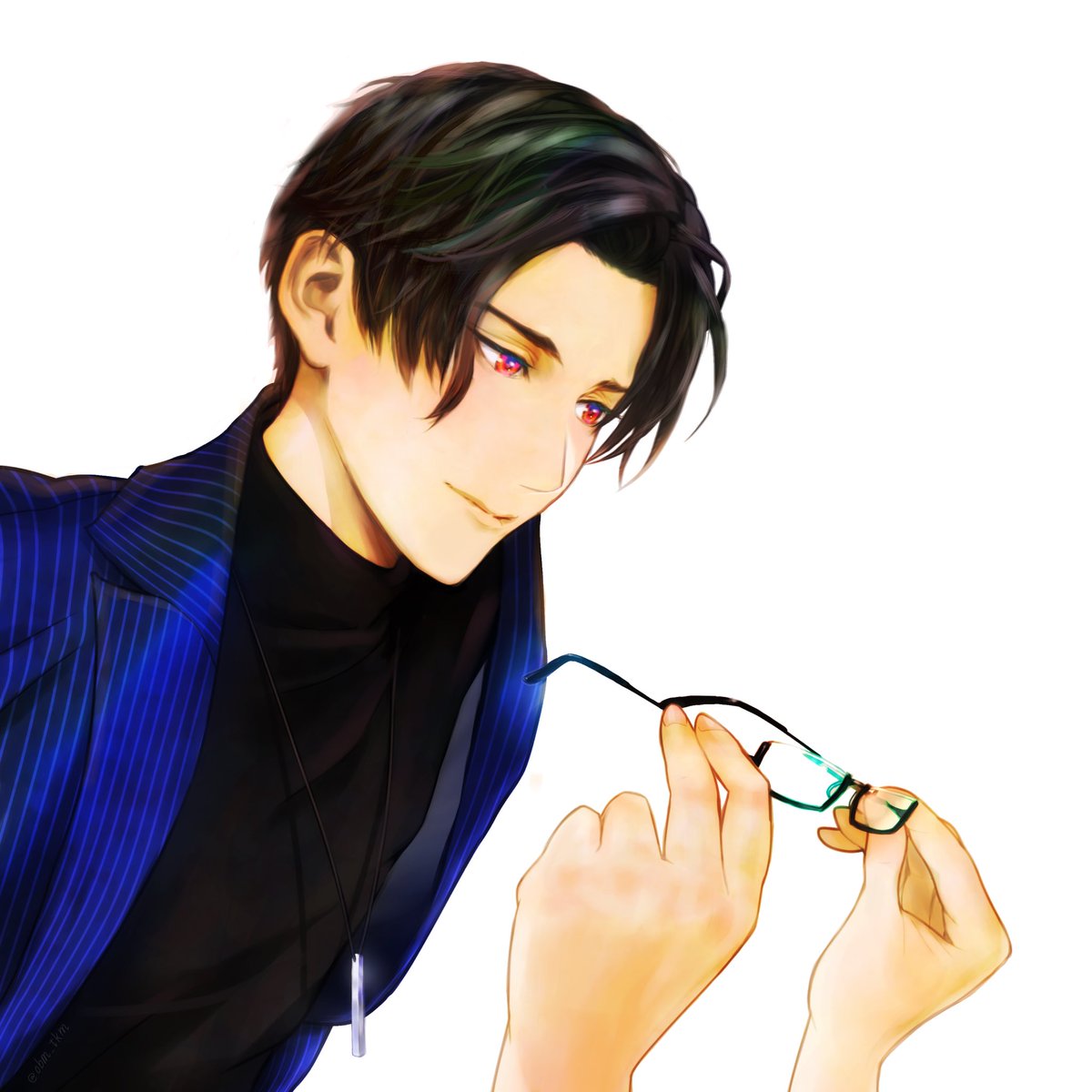 Tkm ルシファーの眼鏡を外さなければならない どうする 眼鏡on 眼鏡off 眼鏡off Smile Obeyme おべいみー Obeymefanart Obeymelucifer T Co Swv34jhxxl Twitter