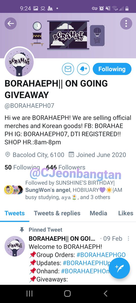 CJeonbangtan's tweet photo. @BORAHAEPH07 @moonlightggukk Wahhh hoping to win thank youuu so much for the ga.. saktong bday ko rin sa March 9 wahhhh pabday gift nalang sana ito sakennn๐คง๐ thank youuu #BorahaePH borahae๐๐๐ https://t.co/VYDTMJtU2P