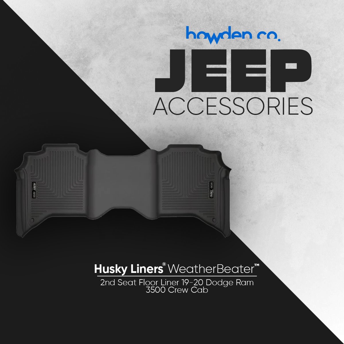 HowdenCo's tweet photo. Looking for premium quality and heavy-duty universal rubber car mats and liners?​
​
Howden Co offers the best durable and long-lasting interior car parts and accessories.​ Visit us at https://t.co/dCgKSpD8lI!​

#Liners #CarParts #HuskyLiners #HowdenCo #jeepaccessories #jeepnation https://t.co/Ayza1DU9GM