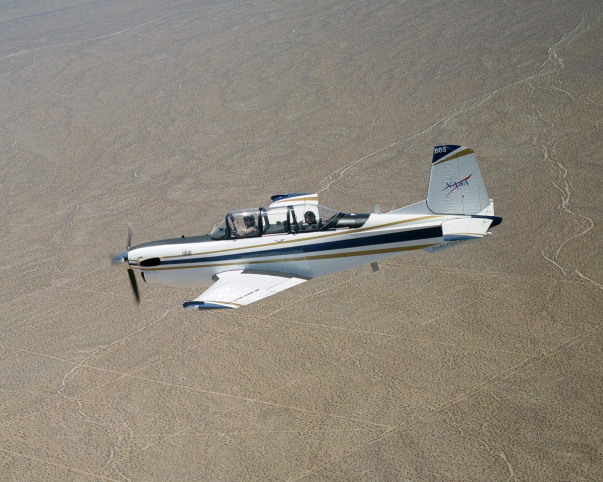 This T-34 is still used today as a chase plane for airborne tests