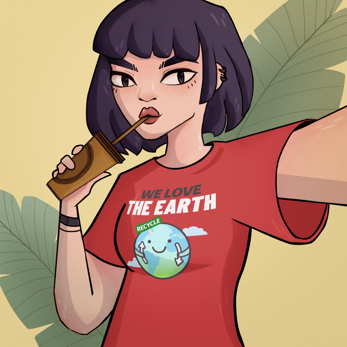 BeautifyLooks's tweet photo. #WELOVETHEEARTH By Beautify Looks.
#tshirtdesign #teemillstore #teemill #ecofriendly #plasticfree #saveouroceans #1tee1kg https://t.co/3762jrJMRc