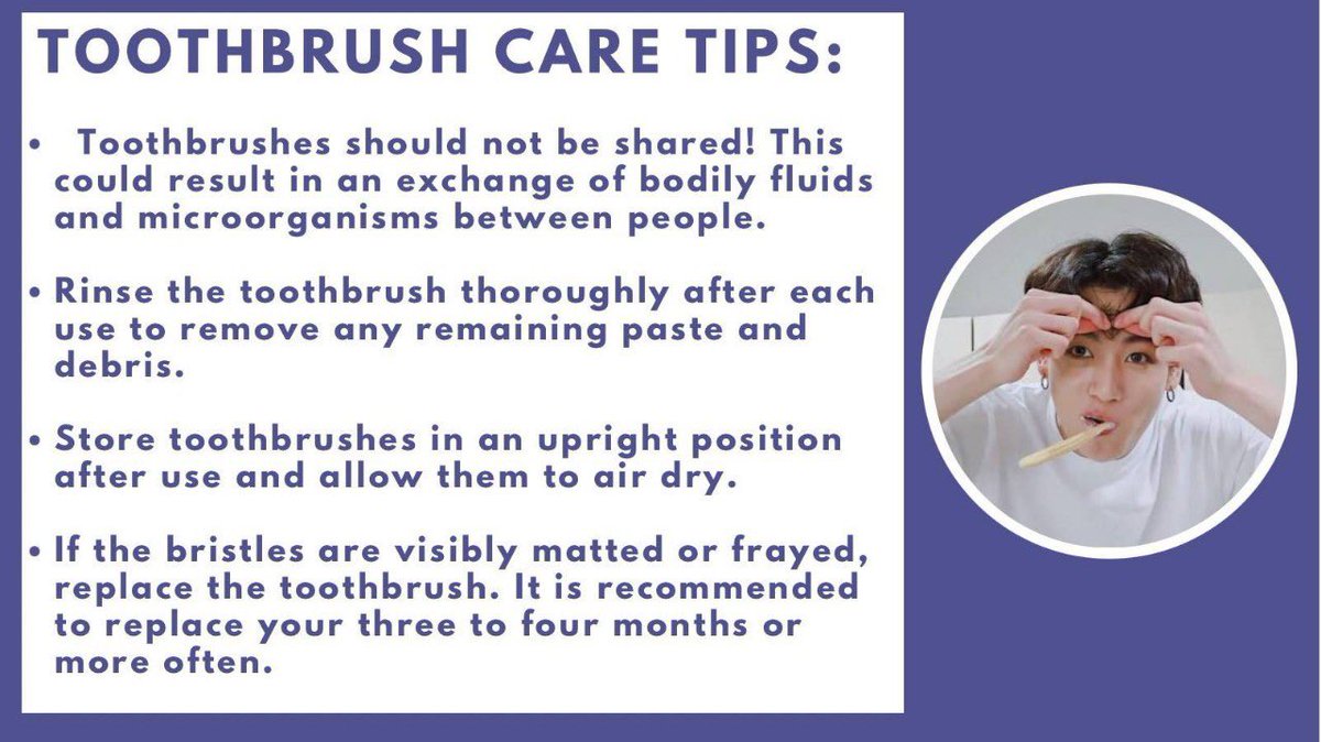 Brushing your teeth for TWO MINUTES TWICE A DAY with a SOFT-BRISTLED TOOTHBRUSH is optimum! And brushing should touch upon ALL surfaces of your teeth—inner, outer and chewing—regardless of technique.