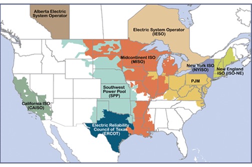 Here’s a map of the RTOs in North America. This winter “event” is mostly impacting ERCOT, SPP, and MISO.5/n
