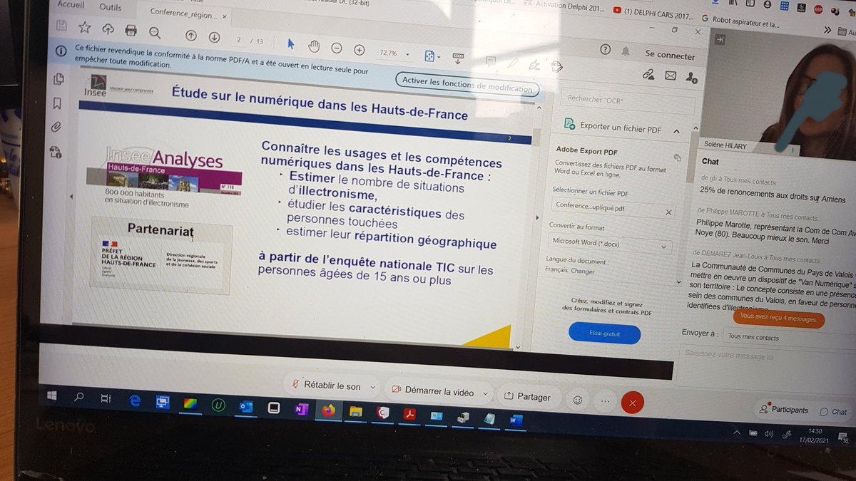 rocachristophe's tweet photo. [Visio] En direct de la Commission Régionale de Strategie Numérique 
#reseaumobile #Illectronisme #mediation #numericien #ccop #HDF https://t.co/ExnOtE9ERz