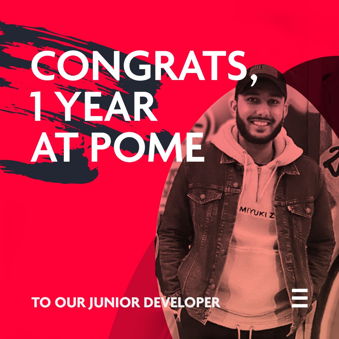Pomegranate_exp's tweet photo. Congratulations to our Junior Developer Rik, who is celebrating his first year at POME today! We appreciate your constant drive to learn, your hard work and effort, and your positive attitude on all projects. Great job and here's to the next year! https://t.co/3bwmMILwKA