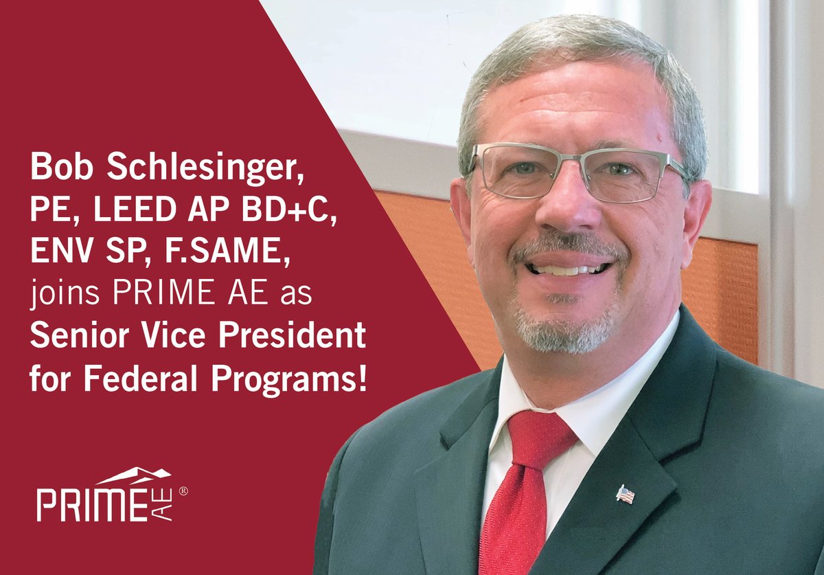 PRIME_Eng's tweet image. PRIME AE welcomes Bob Schlesinger as Senior Vice President for Federal Programs! To learn more about Bob, visit: ow.ly/raiL50DBWSR