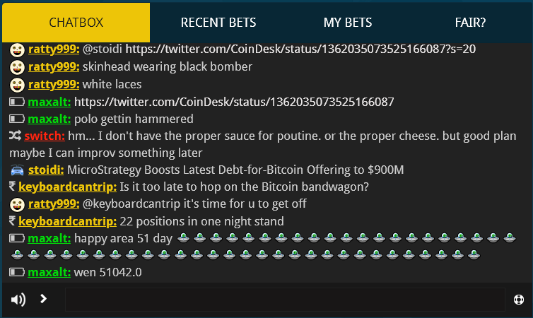 Just another day for the autists, aspies and adhd ers @cryptobetfair #btc #provablyfair