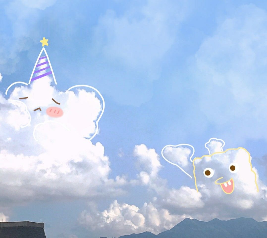 seokuva's tweet photo. cute clouds ☁️💕 https://t.co/u26cvfHlfD