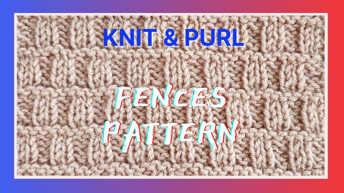ColorsLoops's tweet photo. Fences knitting pattern. Two-sided and multipurpose: https://t.co/ZNJvhP6Orp
#knitandpurlstitch #howtoknit #knittingtutorial https://t.co/7og7qpwc7S