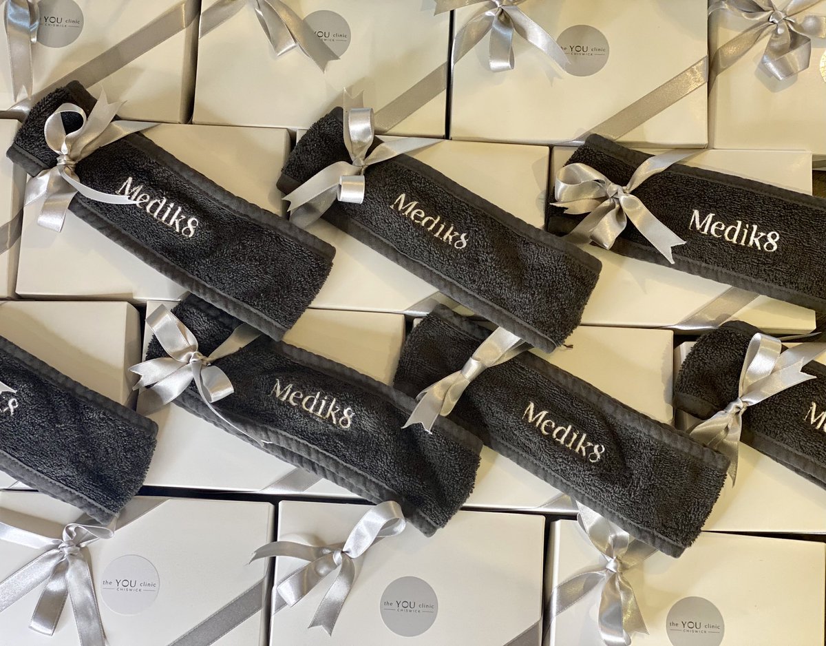 theYOUclinic's tweet photo. Has yours got the FREE @officialmedik8 headband...you’ll have to wait &amp; see! At Home Facial Kits have all sold out 🙌 https://t.co/8oqDxhOn4m