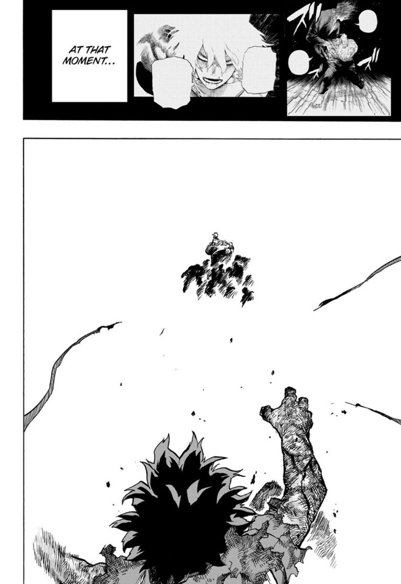 In fact the panels right before that final panel show how Deku acknowledges that his actions are unforgivable - and yet he still can’t help but feel the need to save him