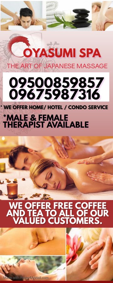 Oyasumi Massage And Spa On Twitter Book Now And Feel The Art Of Japanese Massage Https T Co 91hiqezkuz Twitter