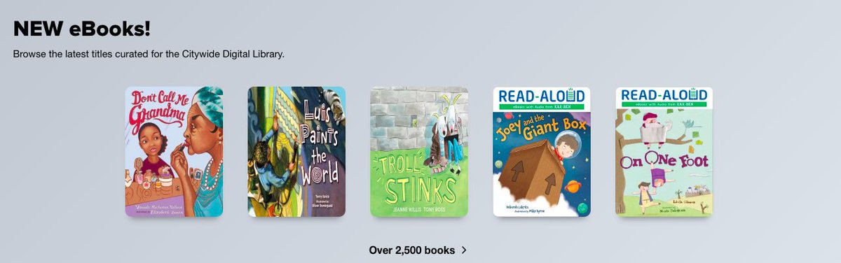 NYCDOEOLS's tweet photo. Looking for something to read during the impending snow storm during Winter Break? Sign in to @Sorareadingapp using your @NYCSchools email credentials. New eBooks were just added! https://t.co/nupjESJzlN @nycsla https://t.co/1ieyaxmLav