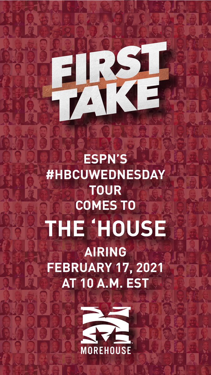This morning at 10 a.m. EST @FirstTake and @MaroonTigers meet up on the latest stop on their #HBCUWednesdayTour! Tune in to @espn to watch our students and @ProfThomas interact with @stephenasmith and @maxkellerman. Nothing but love for @MollyQerim!