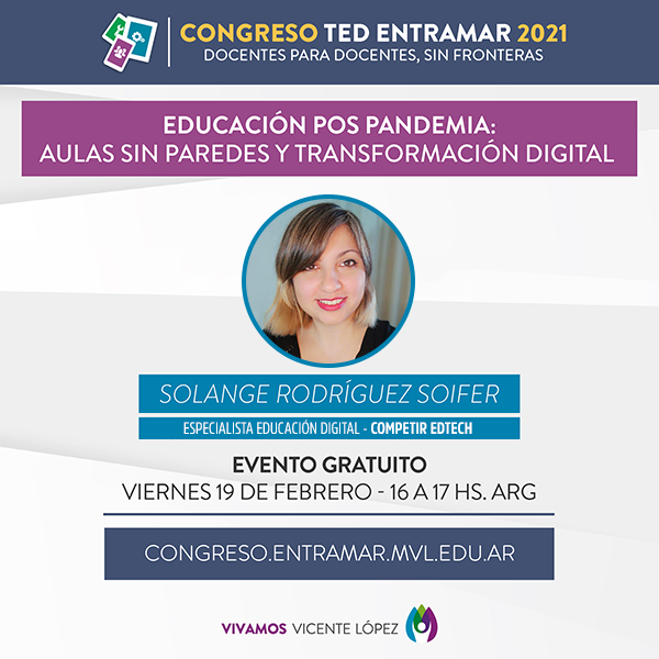 GrupoCompetir's tweet photo. Congreso @TEDentramar Docentes Para Docentes 🤳📚

Con la participación de @soly6279 en el Taller de Educación Pospandemia @VivamosVL
¡Miralo por YouTube! https://t.co/PBDsnI8dRV @Cristinrodri @eduvinales https://t.co/FHOM2AghuV