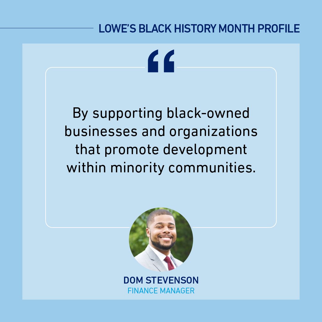 As we continue to honor Black History Month at <a href="/Lowes/">Lowe's</a>, our associates acknowledge the importance of recognizing Black culture and achievements far beyond the month of February. #BlackHistoryMonth2021 #LowesAllIn #BHM2021
