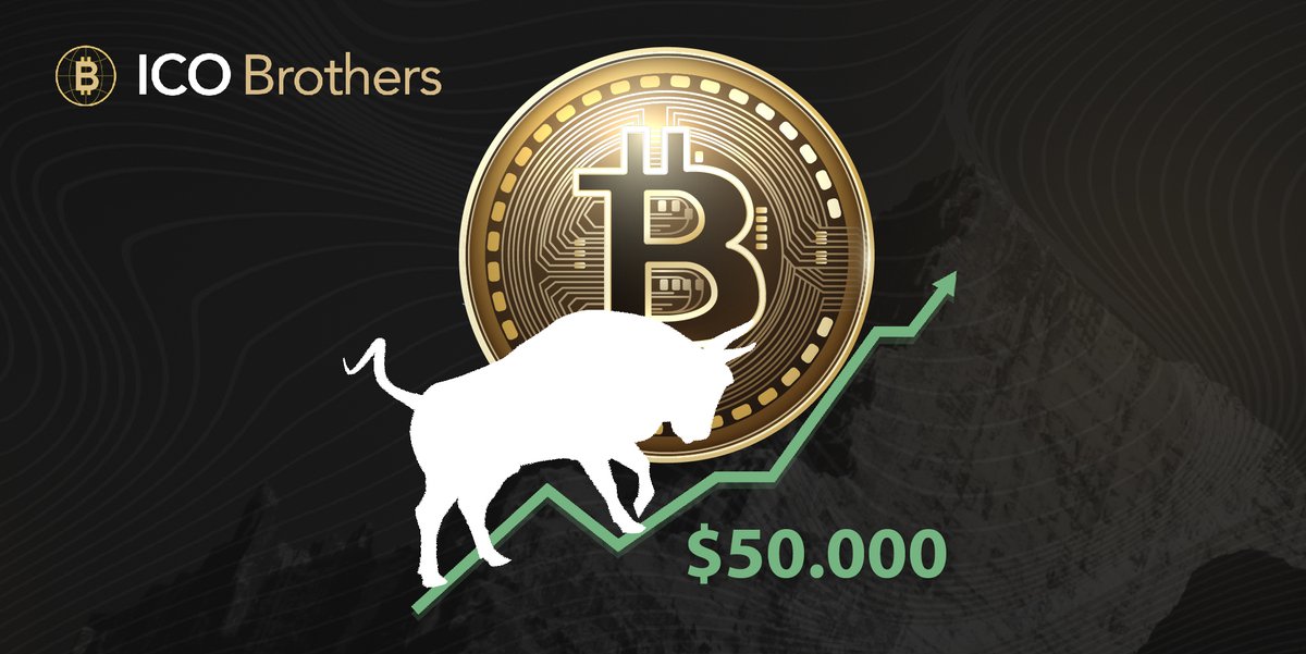 IcoBrothers's tweet photo. Друзья!
Мы рады поздравить вас с уникальным событием: стоимость BTC превысила отметку $50 000💣

Ещё вчера биткоин только попытался преодолеть отметку $50 000. А уже сегодня котировка BTC закрепилась выше указанной цифры. На данный момент цена 1 BTC составляет $51 228,80🔥 https://t.co/AvJ8C1daPH