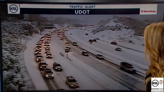 There have been 49 crashes or slides since 4 a.m. in the Salt Lake Valley.