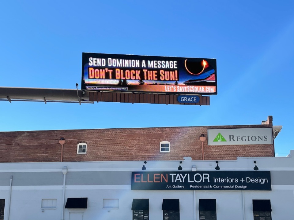 PCSC2016's tweet image. Hey @DominionEnergy, don't block the sun! SaveSCSolar.com