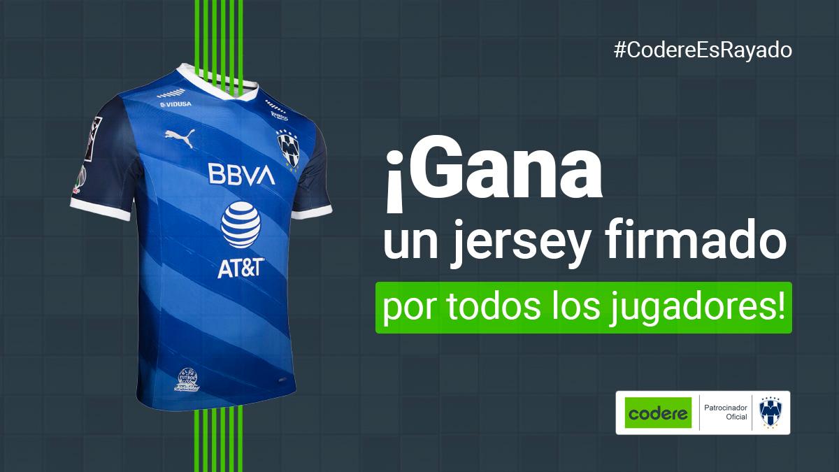 WillieGzz's tweet photo. ⚠ATENCIÓN, AFICIÓN ALBIAZUL⚠

¡Gánate un jersey 👕 autografiado ✍ por todo el equipo ⚽!

✅ Sigue a @CodereMX en Twitter e Instagram

💬 Da RT y comenta: ¿Cuántos títulos de liga tienen los @Rayados?

#️⃣ Usa el #CodereEsRayado

🎁 Tienes hasta el lunes 22/02 a las 14:59 https://t.co/CqObANLRco